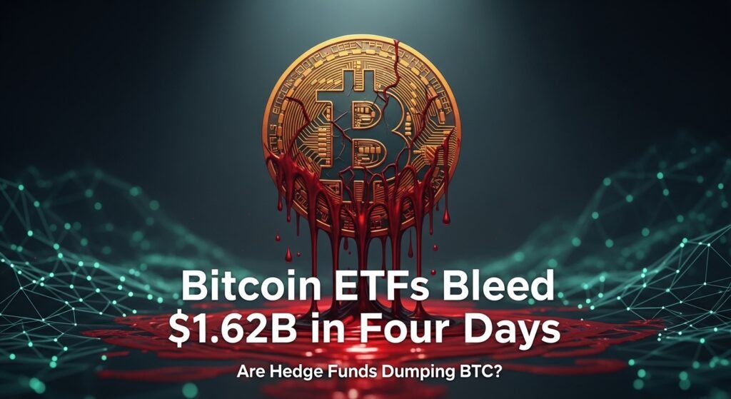 Bitcoin ETFs Bleed $1.62B in Four Days — Are Hedge Funds Dumping BTC
