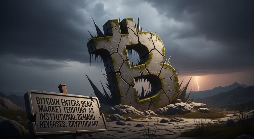 Bitcoin Enters Bear Market Territory as Institutional Demand Reverses CryptoQuant