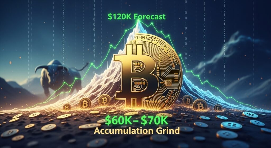 Bitcoin High-Stakes March: $120K Forecasts Meet the $60K–$70K Accumulation Grind Bitcoin High-Stakes March $120K Forecasts Meet the $60K–$70K Accumulation Grind
