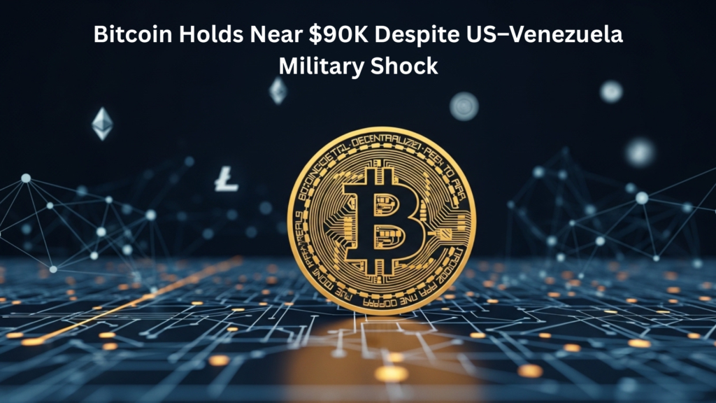 Bitcoin Holds Near $90K Despite US–Venezuela Military Shock Bitcoin Holds Near $90K Despite US–Venezuela Military Shock