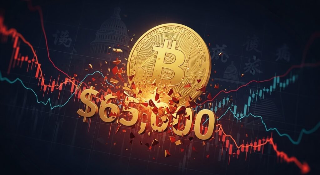 Bitcoin Price Falls Below $65K as Trump Tariff Concerns Spark Risk-Off Move Bitcoin Price Falls Below $65K as Trump Tariff Concerns Spark Risk-Off Move