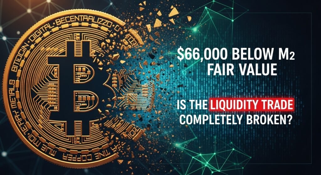 Bitcoin Price Is Trading $66,000 Below Its M2 Fair Value, Is the Liquidity Trade Completely Broken? Bitcoin Price Is Trading $66,000 Below Its M2 Fair Value — Is the Liquidity Trade Completely Broken
