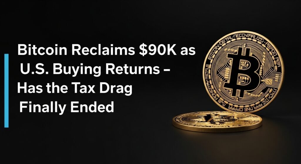 Bitcoin Reclaims $90K as U.S. Buying Returns – Has the Tax-Drag Finally Ended? Bitcoin Reclaims $90K as U.S. Buying Returns – Has the Tax-Drag Finally Ended