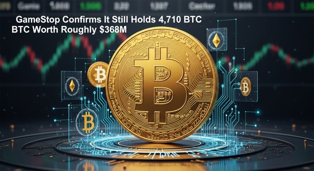 GameStop Confirms It Still Holds 4,710 BTC Worth Roughly $368M GameStop Confirms It Still Holds 4,710 BTC Worth Roughly $368M
