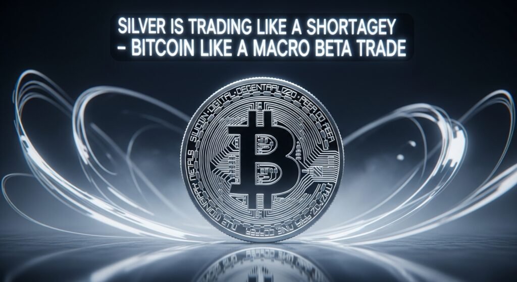 Silver Is Trading Like a Shortage Story – Bitcoin Like a Macro Beta Trade Silver Is Trading Like a Shortage Story – Bitcoin Like a Macro Beta Trade