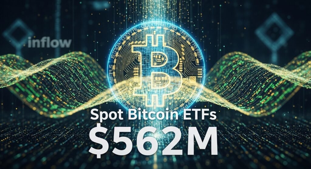 Spot Bitcoin ETFs Ingest $562M in Daily Inflows—Is This a Bullish Rebound or Just a Blip