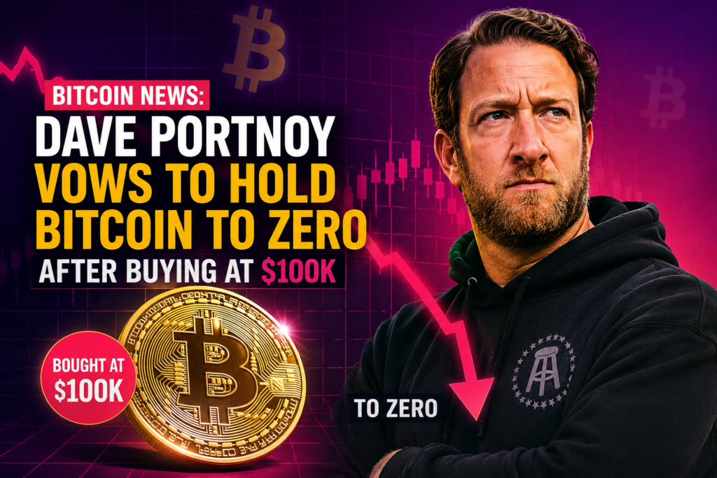 Bitcoin News: Dave Portnoy Vows to Hold Bitcoin to Zero After Buying at $100K Bitcoin News Dave Portnoy Vows to Hold Bitcoin to Zero After Buying at $100K